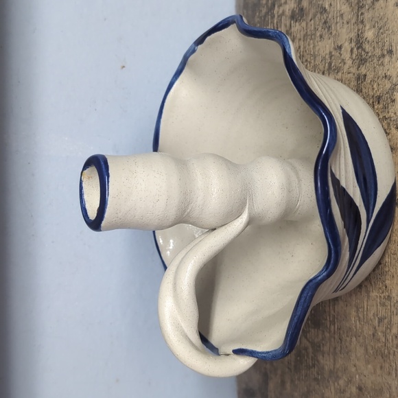 Vintage Williamsburg Handcrafted Pottery Candle Holder - Picture 4 of 5